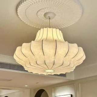 CODERE Elegant Sculpted Fabric and Metal Ceiling Light – view 1