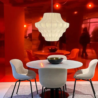 CODERE Elegant Sculpted Fabric and Metal Ceiling Light – view 3