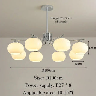 LOUVERY Iron and Opaline Glass Globe Ceiling Light – view 13