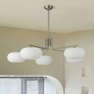 LOUVERY Iron and Opaline Glass Globe Ceiling Light – view 2