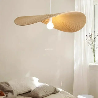 NORTA Natural Fibers Wing Shape Modern Ceiling Light – view 1