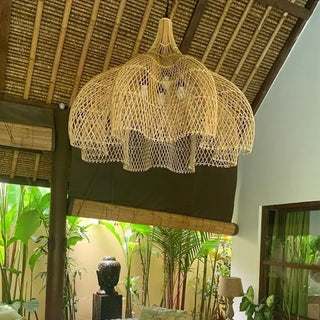 BOHE XXL Bohemian Fillet Style Black or Natural Ceiling Light – view 4