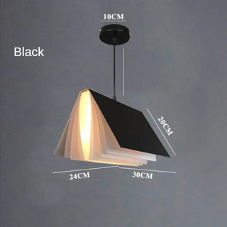 Modern Pendant Light – Colorful Book Shaped Designer Ceiling Lamp for Living Room