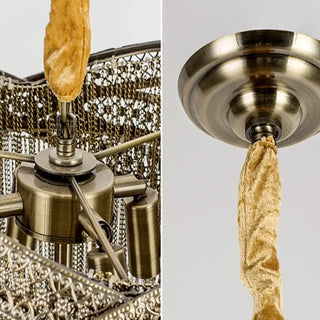 GLAMO Glamour Golden Sequins Ceiling Light – view 4