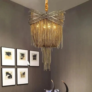 GLAMO Glamour Golden Sequins Ceiling Light – view 2