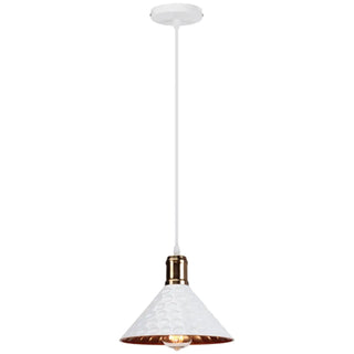 Artisan hammered copper pendant, industrial ceiling hanging light fixture