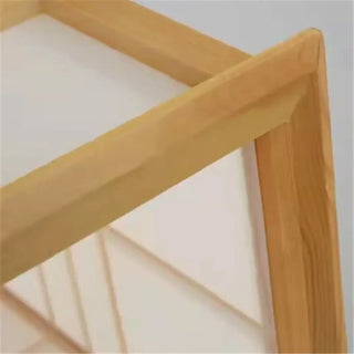 Zen minimalist wooden pendant lamp, Japanese interior ceiling hanging fixture