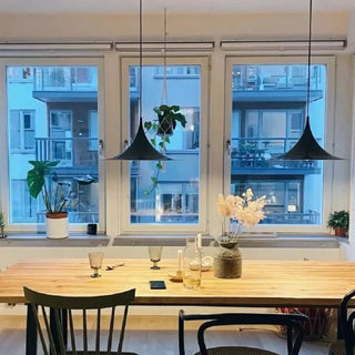DIRU Modern Brass Flared Design Ceiling Light – view 4