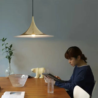 DIRU Modern Brass Flared Design Ceiling Light – view 3