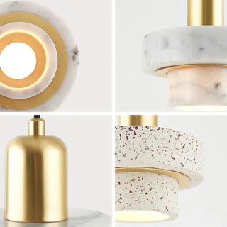 MALIORITA Modern Brass and Terrazzo Stone Ceiling Light – view 5
