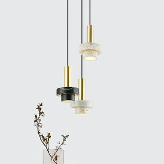 MALIORITA Modern Brass and Terrazzo Stone Ceiling Light – view 2