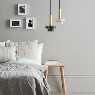 MALIORITA Modern Brass and Terrazzo Stone Ceiling Light – view 1