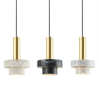 MALIORITA Modern Brass and Terrazzo Stone Ceiling Light – view 6