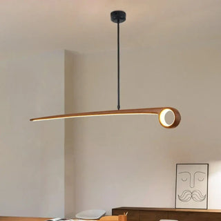 DOJOBIL LED Solid Linear Elegant Wood Ceiling Light – view 2