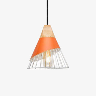 Natural Wood Pendant Lamp – Adjustable Wooden Cage Pendant Light | Warm Modern Lighting