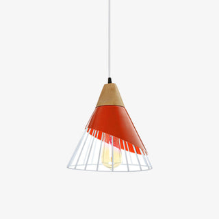 Natural Wood Pendant Lamp – Adjustable Wooden Cage Pendant Light | Warm Modern Lighting