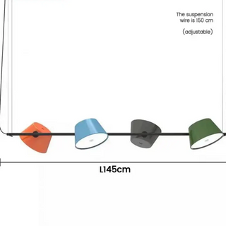 FASIH Multicoloured Linear LED Modern Ceiling Light – view 3