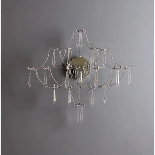 TALCRIS crystal suspension chandelier installed dining room