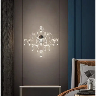 TALCRIS designer crystal glass chandelier detail