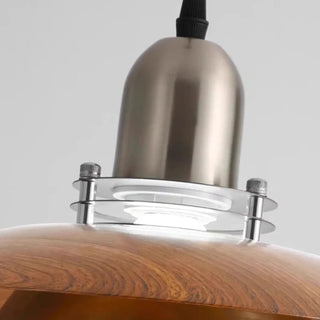 MISAL Modern Metal and Wood Elegant Ceiling Light – view 6
