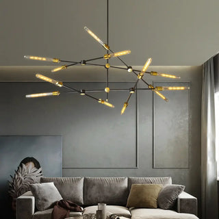 DOTAR Sculptural LED Black Metal Branches Ceiling Light – view 3