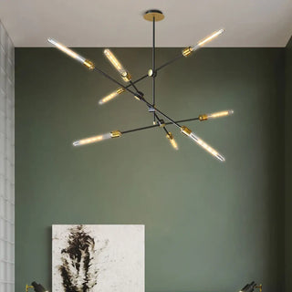 DOTAR Sculptural LED Black Metal Branches Ceiling Light – view 5