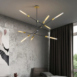 DOTAR Sculptural LED Black Metal Branches Ceiling Light – view 1