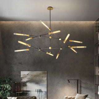 DOTAR Sculptural LED Black Metal Branches Ceiling Light – view 4