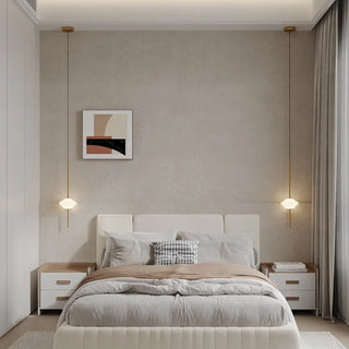 BLECA Minimalist White with Cable Bedroom Ceiling Light – view 1