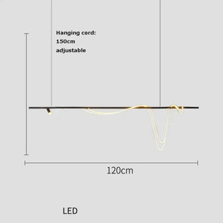 AIGAITY Minimalist LED Long Cord Design Ceiling Light – view 6