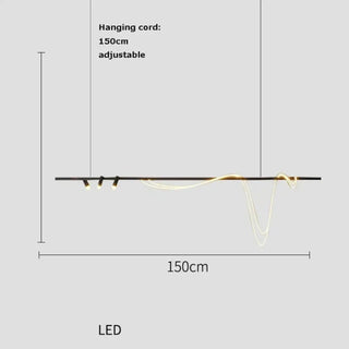 AIGAITY Minimalist LED Long Cord Design Ceiling Light – view 7