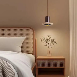 NELY Minimalist Travertine Stone LED Ceiling Light – view 3