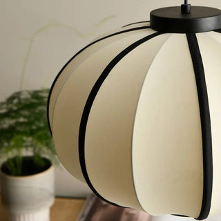 DIOLO Minimalist Ecru and Black Fabric Ceiling Light – view 3