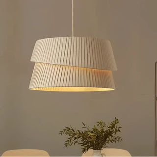 LIFAKA Minimalist Beige Pleated Fabric Ceiling Light – view 2
