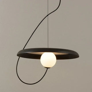 BALUM Modern Round Shade and Luminous Ball Ceiling Light – view 7
