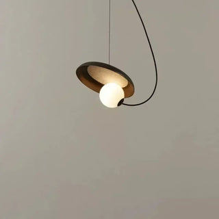 BALUM Modern Round Shade and Luminous Ball Ceiling Light – view 3