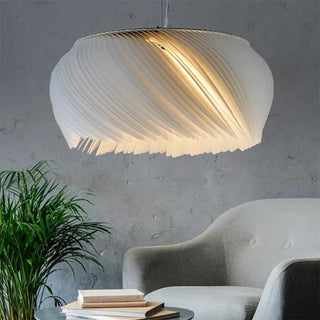 LAMBE Modern White Organic Elegant Ceiling Light – view 3
