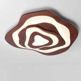 DURIGUE Modern Wood LED Contemporary Ceiling Light – Designer Organic Fixture