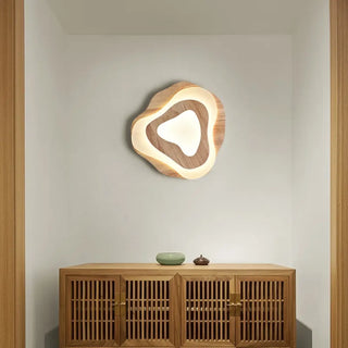 DURIGUE Modern Wood LED Contemporary Ceiling Light – Designer Organic Fixture