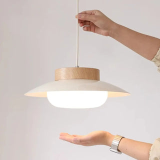 PARIAL Modern Wood Frosted Glass Pendant – view 5