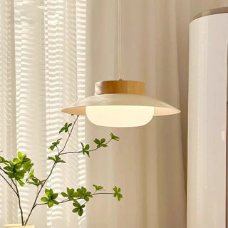 PARIAL Modern Wood Frosted Glass Pendant – view 1