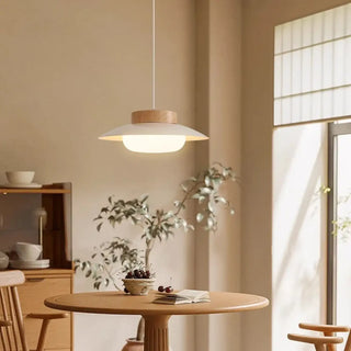 PARIAL Modern Wood Frosted Glass Pendant – view 2