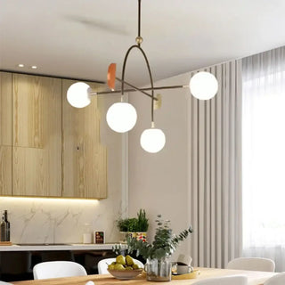 GOLBEL White Beads Colored Accents Ceiling Light – view 1