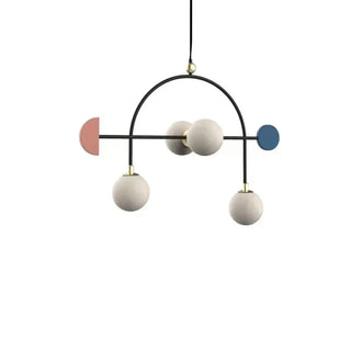 GOLBEL White Beads Colored Accents Ceiling Light – view 4