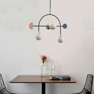 GOLBEL White Beads Colored Accents Ceiling Light – view 2