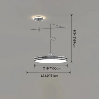 GRONDE Modern Adjustable Arms Ceiling Light – view 19