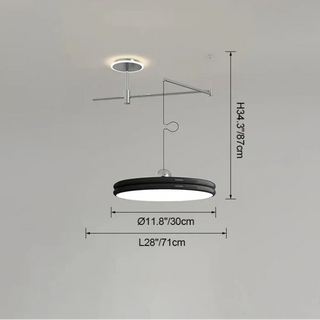 GRONDE Modern Adjustable Arms Ceiling Light – view 12