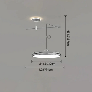 GRONDE Modern Adjustable Arms Ceiling Light – view 8