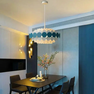 Designer metal discs ceiling pendant lamp, modern elegant hanging light