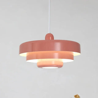 Nordic colored pendant light in vivid hue, designer ceiling lamp for dining room